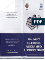 Reglamento Del Comite de Auditoria Medica y Expediente Clinico