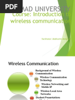 Lec 1 - Introduction To Wireless Communication