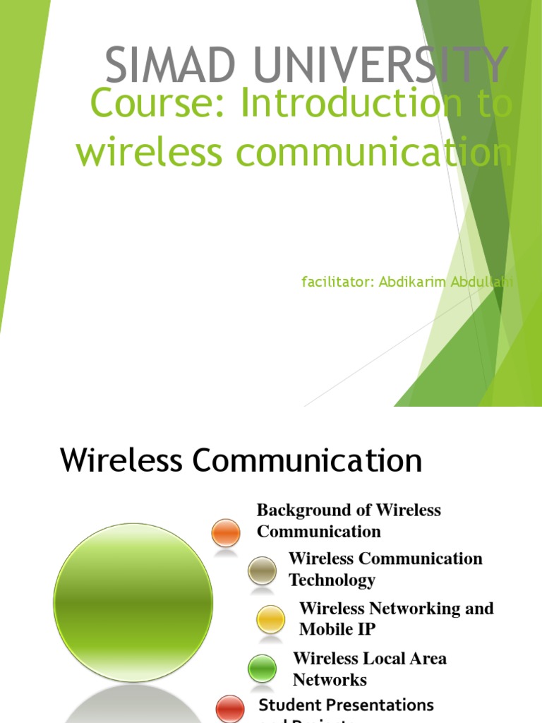 Introduction to Wireless Communication | PDF | Wireless Lan | Ieee 802.11