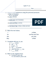 Teste Diagnóstico - Inglês