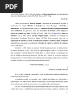 ANTUNES, R.; PINTO, G. A. Fábrica Da Educação [Fichamento]