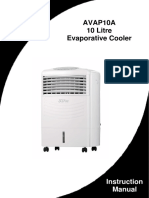 10L Evaporative Cooler Instruction Manual