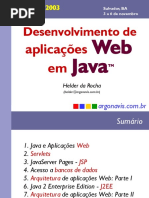 Desenvolvimento de aplicacações WEB em JAVA
