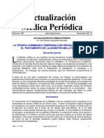 La Terapia Combinada Temprana Con Hipoglicemiantes en El Tratamiento de La Diabetes Mellitus Tipo 2