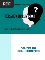 Teoria do Conhecimento - Fontes do Conhecimento