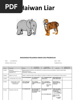 Rph Prasekolah Haiwan Liar Pdf