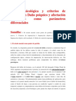 Lesión Psicológica y Criterios de Imputación Daño Psíquico y Afectación Psicológica Como Parámetros Diferenciale1