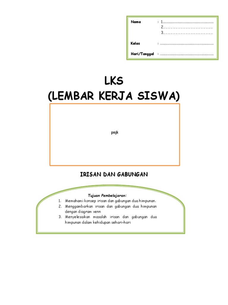 Lks Irisan Dan Gabungan