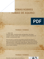 Thomas Hobbes y Tomas de Aquino