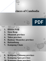 Provinces in Cambodia New Update