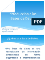 1. Introduccion a Las Bases de Datos