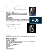 Descripcion Macroscopica de Minerales