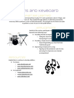 Drums and Keyboard Handout