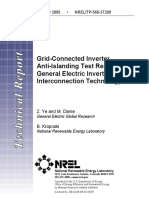 05-NREL-Grid-Connected Inverter Anti-Island Test Results for General Electric Inverter-Based Interconnection Technology