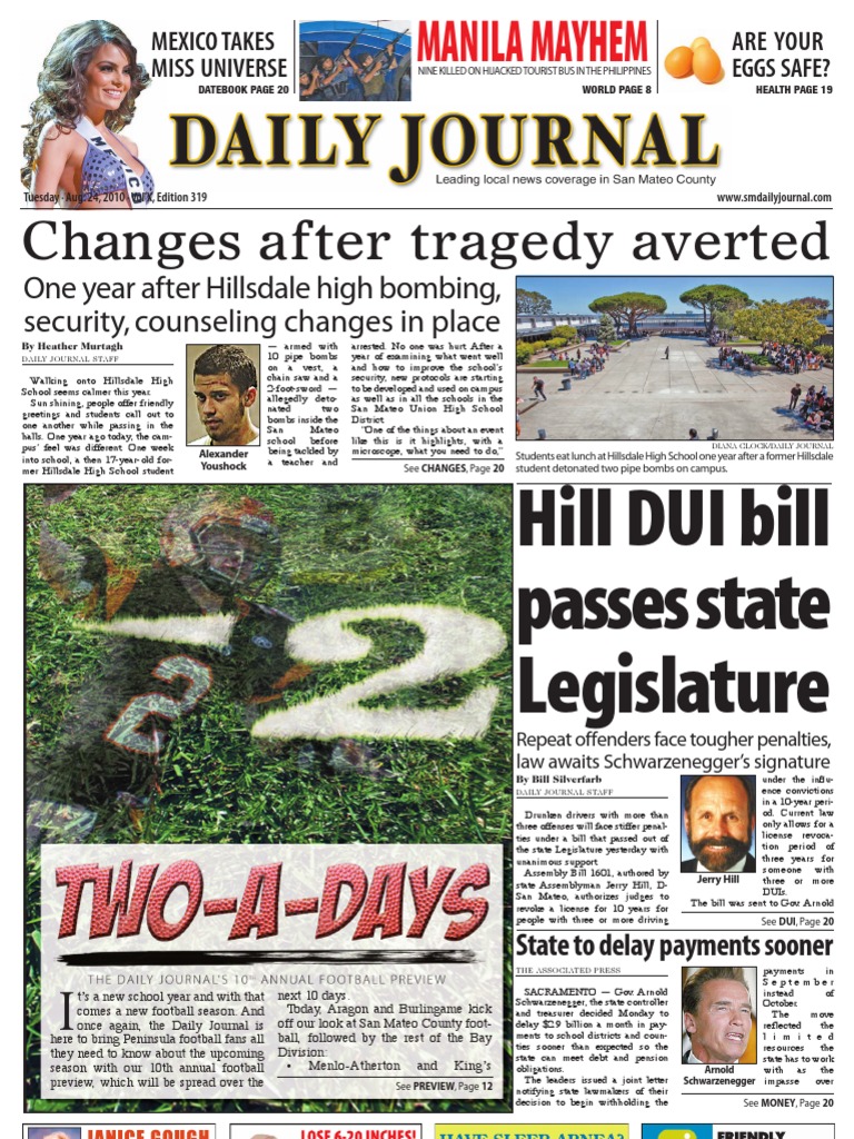 0824 Issue of The Daily Journal | PDF | Plea | Prosecutor