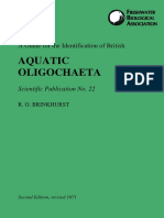 A Guide For The Identification of British Aquatic Oligochaeta PDF