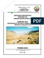 Tomo II Expediente Tecnico Presa Llancopi Actualizado