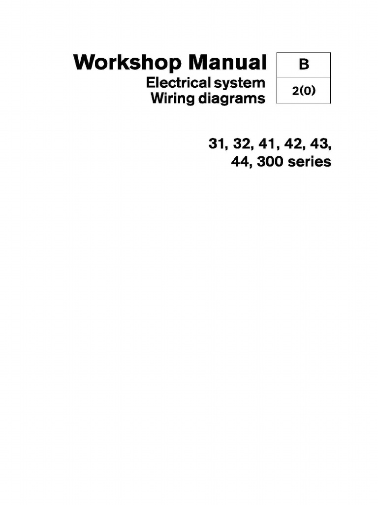 336168663-Volvo-Penta-31-32-41-42-43-44-300-Series-Wiring-Diagrams.pdf |  Battery (Electricity) | Switch