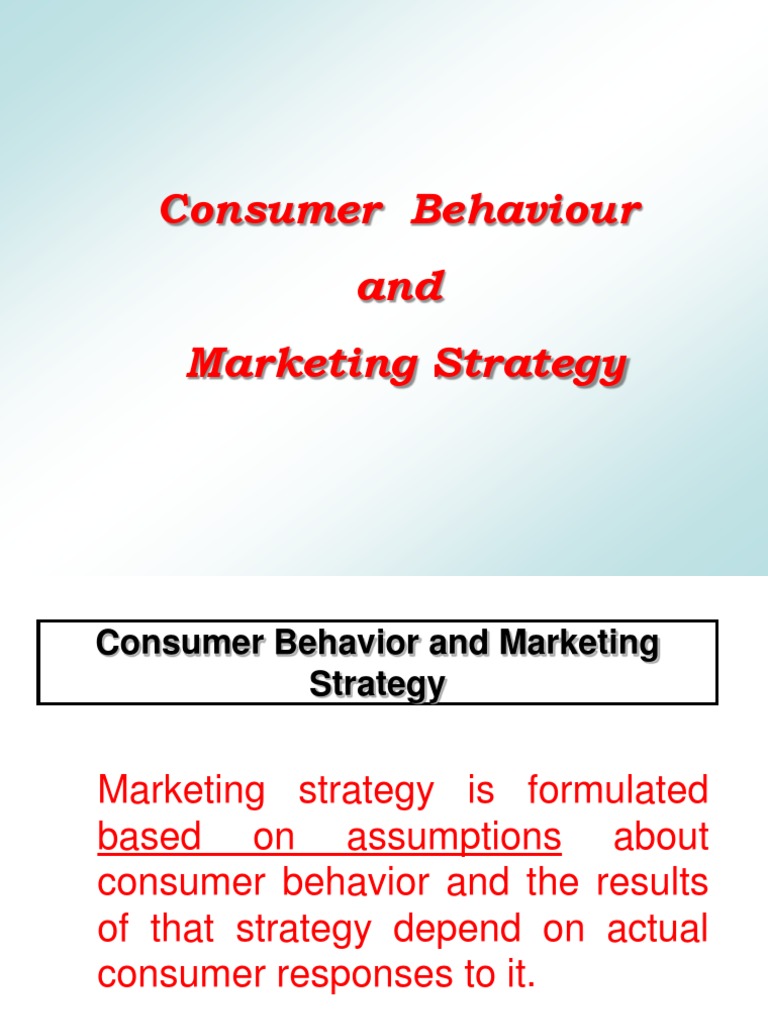 Understanding Consumer Behavior Insights | PDF | Consumer Behaviour ...