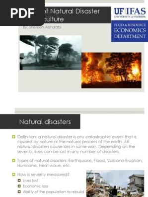 Natural Disasters And Agriculture Natural Disasters Natural Hazards