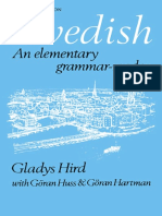 Swedish An Elementary Grammar - Gladys Hird