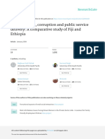 E-governance Corruption and Public Service Deliver