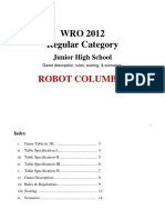 WRO 2012 Regular Category Junior High Level