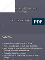 Regulation of Body Water and Electrolyte