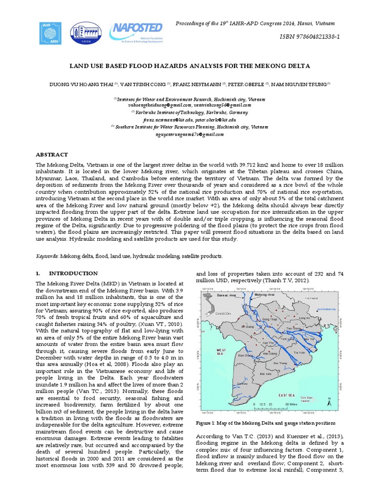 Land Use Based Flood Hazards Analysis For The Mekong Delta | PDF ...