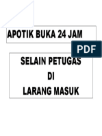 Apotik Buka 24 Jam