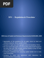 IPO - Regulation & Procedure