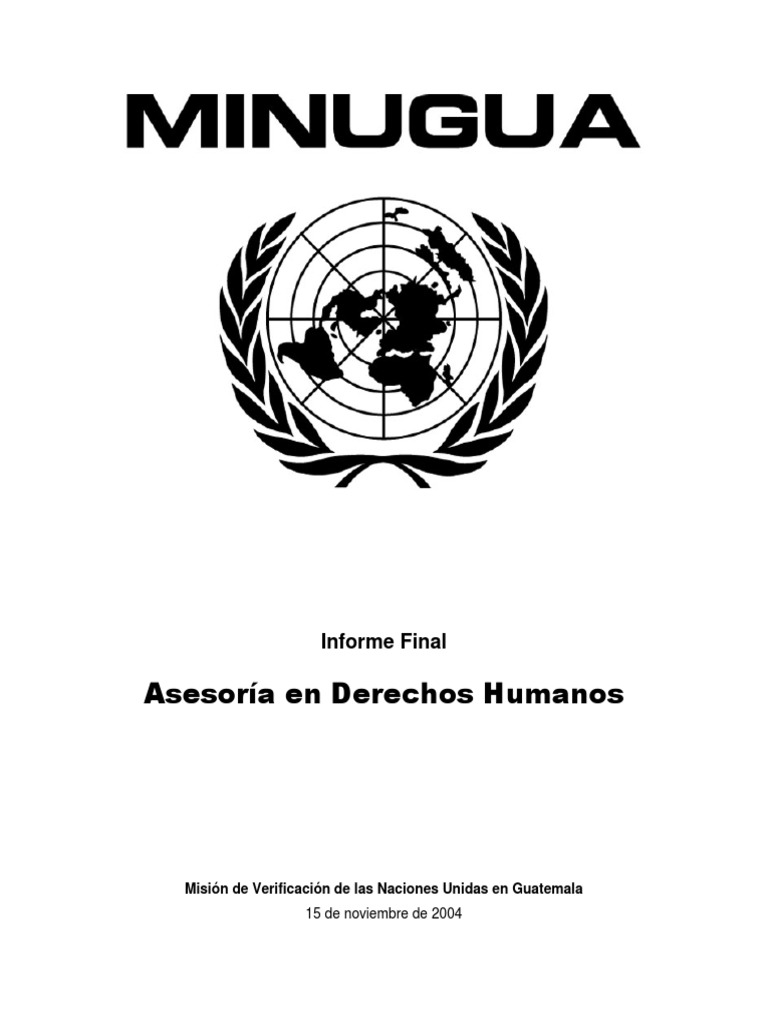MINUGUA y Derechos Humanos en Guatemala | PDF | Organización ...
