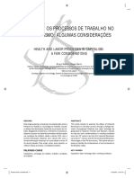 A Saúde e Os Processos de Trabalho No Capitalismo