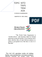 Topic: Wto Trips Trim AOA: BY: NISCHAL G (16MM1BA005)