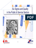 Introduction to Lean and Six Sigma Principles, Methods and Tools