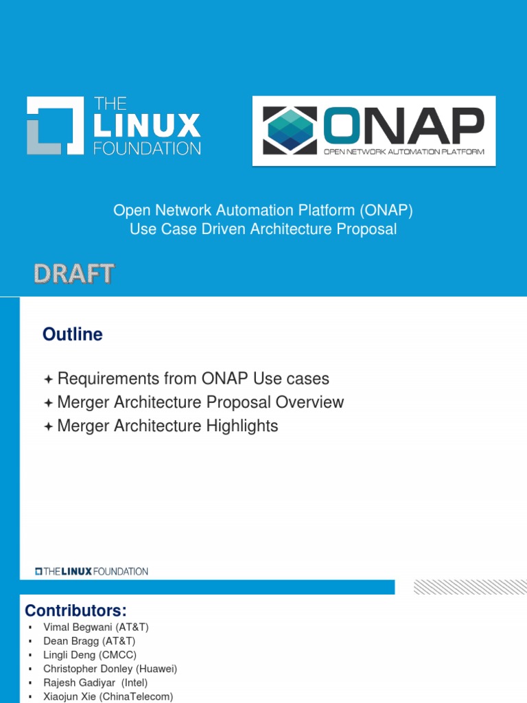 ONAP Architecture Evolution 05022017 - v7 | PDF | Open Stack | Cloud ...