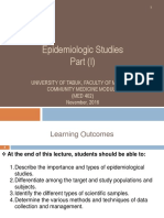 16.Epidemiologic Studies Part (I)