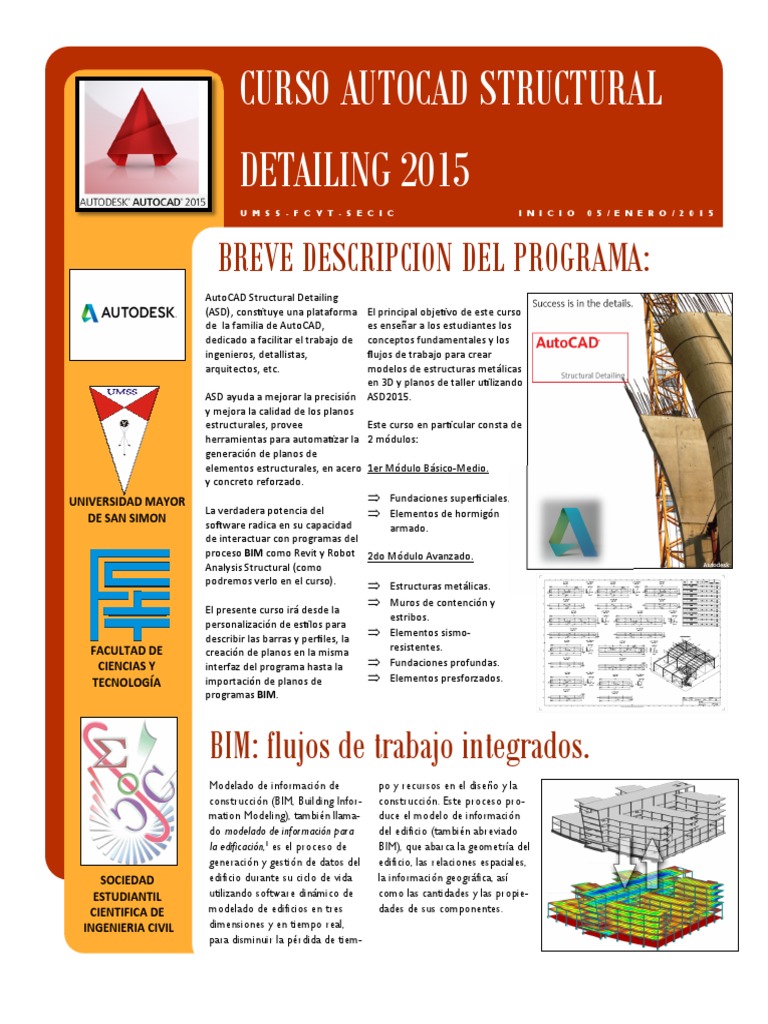 Curso AutoCAD Structural Detailing 2015 | PDF | Autodesk Revit ...