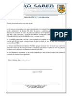 Declaração de Ciência e Concordancia Do Aluno Pro Saber - Nova