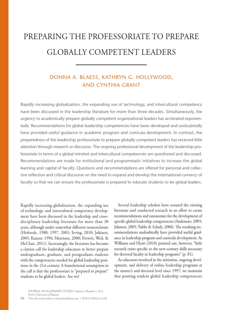 Preparing The Professoriate | PDF | Cross Cultural Communication ...