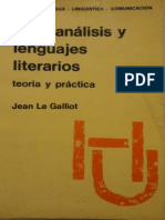 Le Galliot Jean 2001 Psicoanálisis y Lenguajes Literarios Buenos Aires Edicial