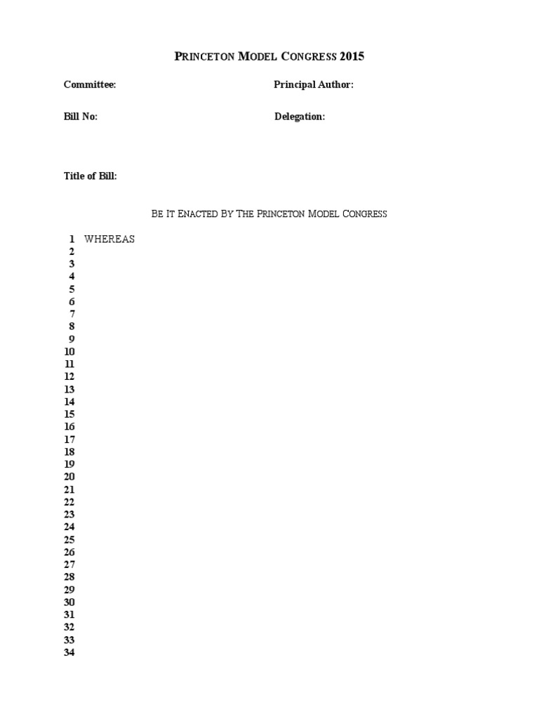 Committee: Principal Author: Bill No: Delegation:: B I E B T P M C ...
