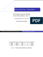Tasas Efectivas y Nominales