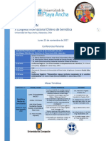 Programación Congreso Internacional Semiótica