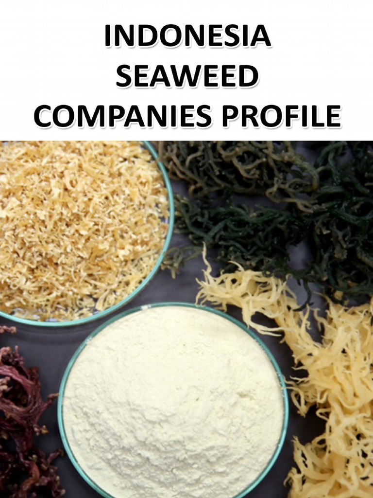 Seaweed processing for small and medium enterprises