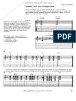 Schlag Zupfmuster - 30 Popular Plucking and Striking Patterns For Guitar (Document Is in German, With Guitar Sheet Music)