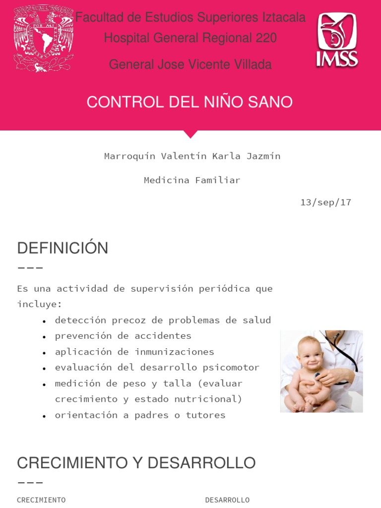 Control Del Niño Sano | PDF | Amamantamiento | Bienestar