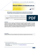 Mechanical and Petrophysical Analysis of Synthetic Sandstone For Enhanced Oil Recovery Applications