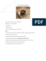 How To Make A Cup of Coffee