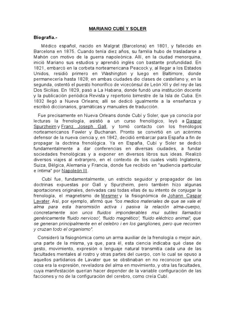 Mariano Cubí y Soler PDF Delito Criminología